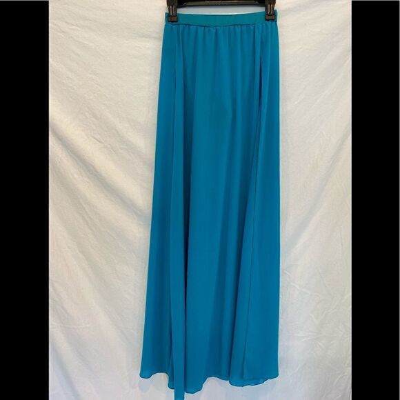 BLUE BALLET 🩰 LONG DANCE SKIRT SLITTED S - Picture 2 of 5